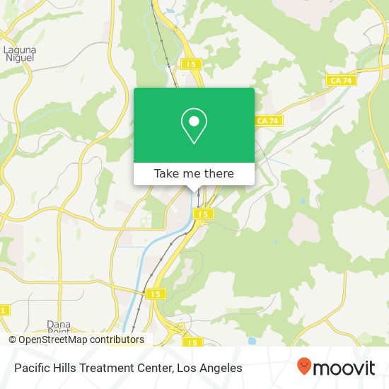 Pacific Hills Treatment Center map