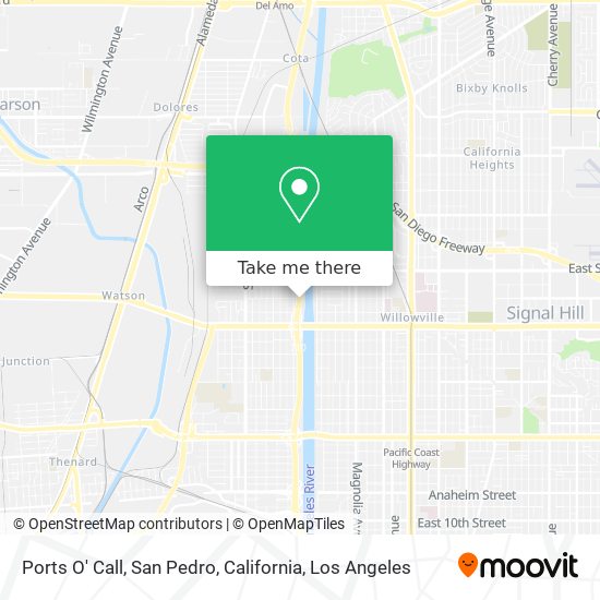 Mapa de Ports O' Call, San Pedro, California