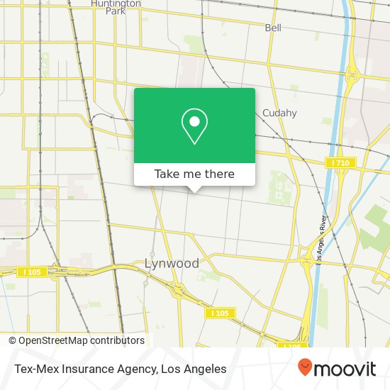 Mapa de Tex-Mex Insurance Agency