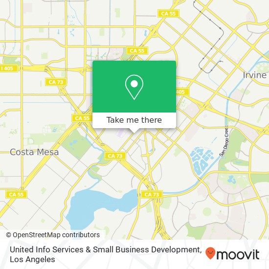 United Info Services & Small Business Development map