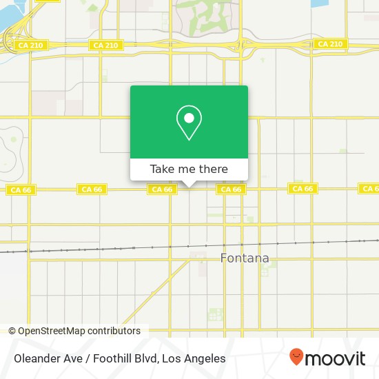 Oleander Ave / Foothill Blvd map