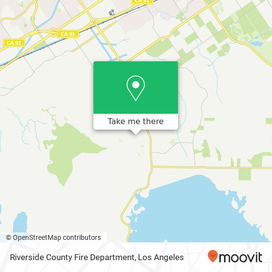 Riverside County Fire Department map