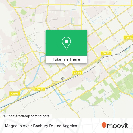 Magnolia Ave / Banbury Dr map