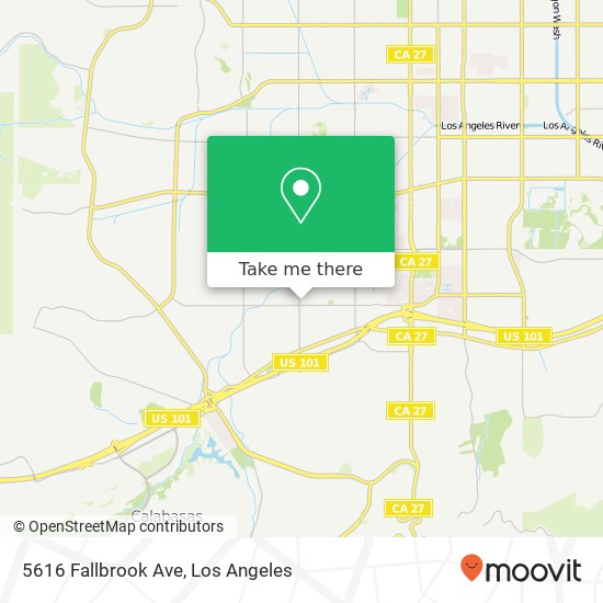 Mapa de 5616 Fallbrook Ave