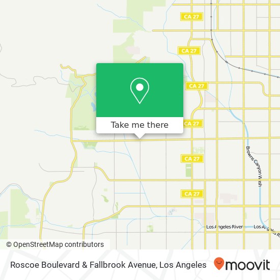 Mapa de Roscoe Boulevard & Fallbrook Avenue