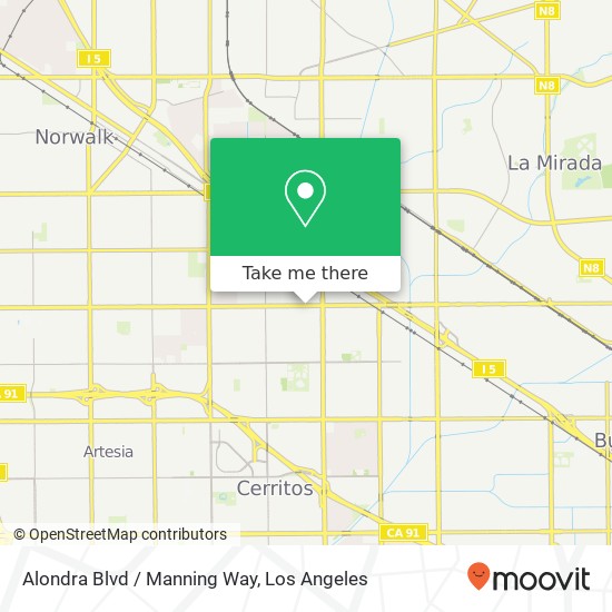 Alondra Blvd / Manning Way map