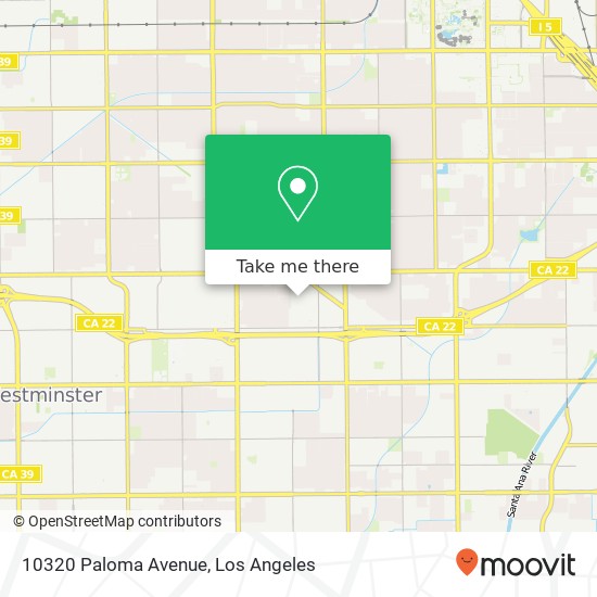 10320 Paloma Avenue map