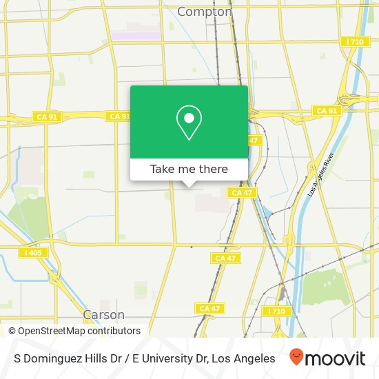 Mapa de S Dominguez Hills Dr / E University Dr