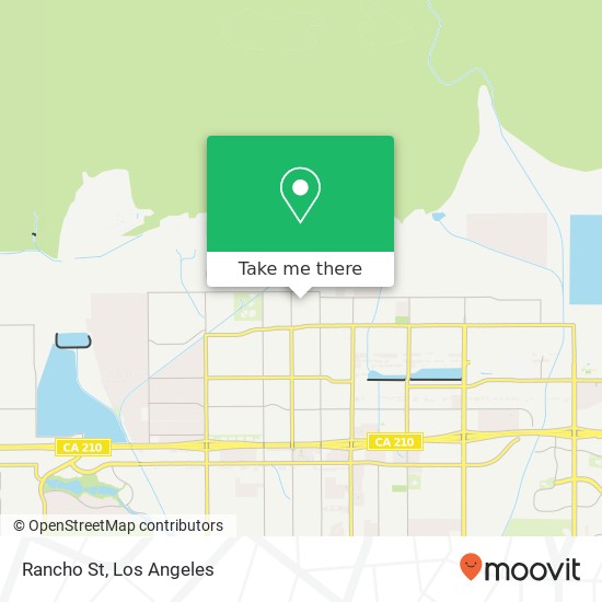 Rancho St map