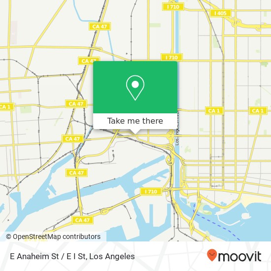 Mapa de E Anaheim St / E I St