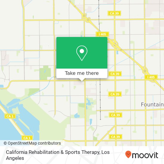 California Rehabilitation & Sports Therapy map