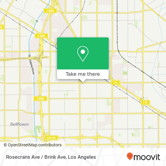 Rosecrans Ave / Brink Ave map