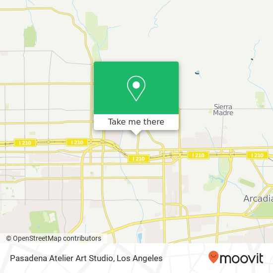 Pasadena Atelier Art Studio map