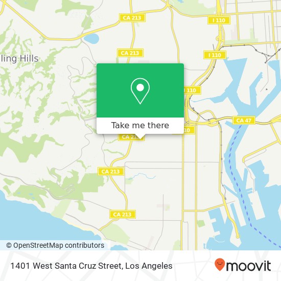 Mapa de 1401 West Santa Cruz Street