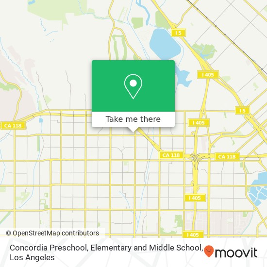 Concordia Preschool, Elementary and Middle School map