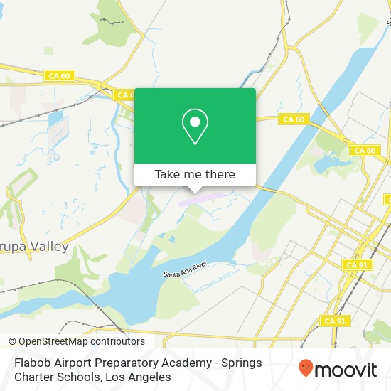 Mapa de Flabob Airport Preparatory Academy - Springs Charter Schools