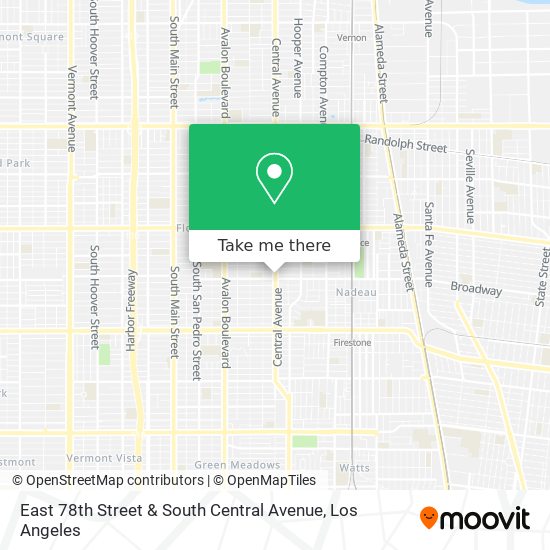 Mapa de East 78th Street & South Central Avenue