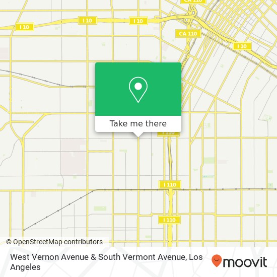 West Vernon Avenue & South Vermont Avenue map