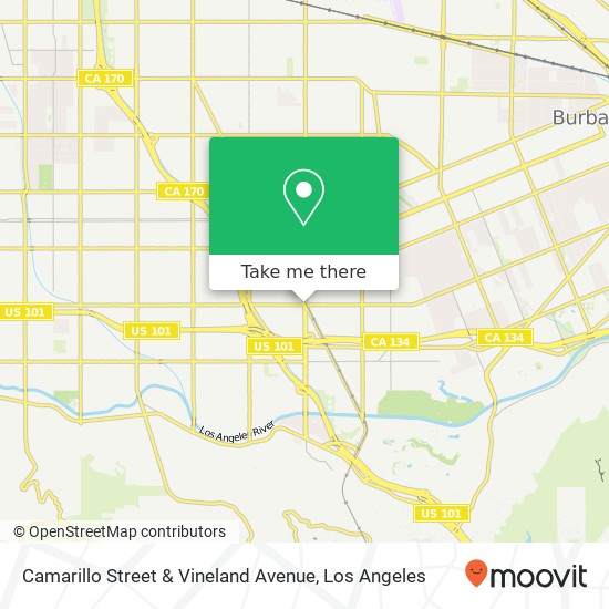 Camarillo Street & Vineland Avenue map