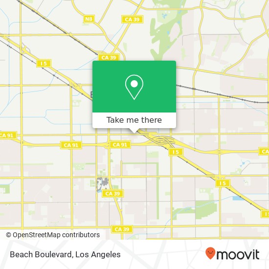 Beach Boulevard map