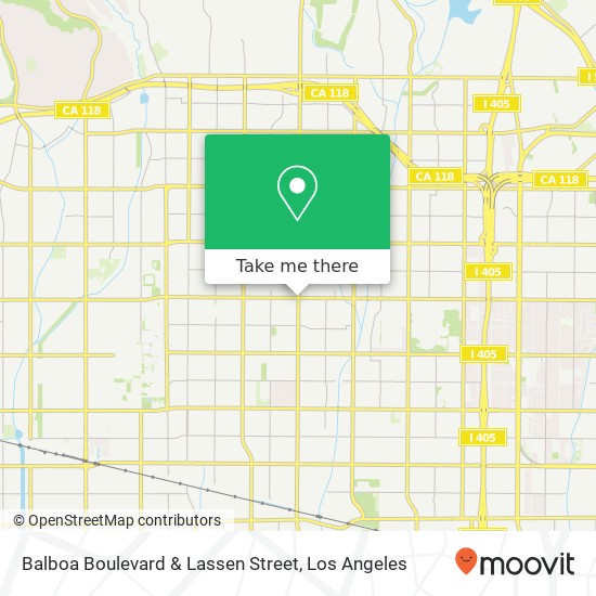 Balboa Boulevard & Lassen Street map