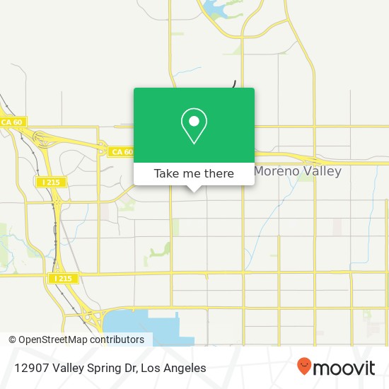 12907 Valley Spring Dr map