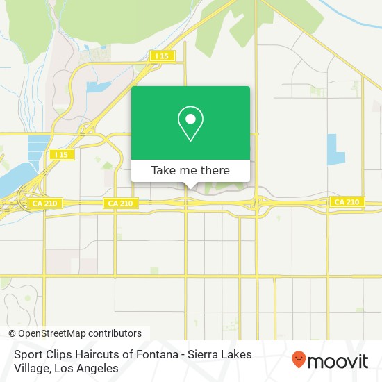 Sport Clips Haircuts of Fontana - Sierra Lakes Village map
