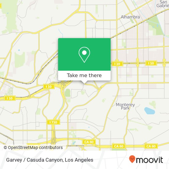 Garvey / Casuda Canyon map