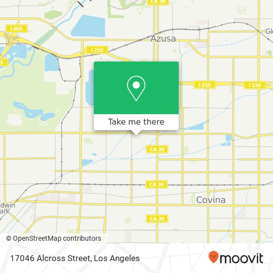 17046 Alcross Street map