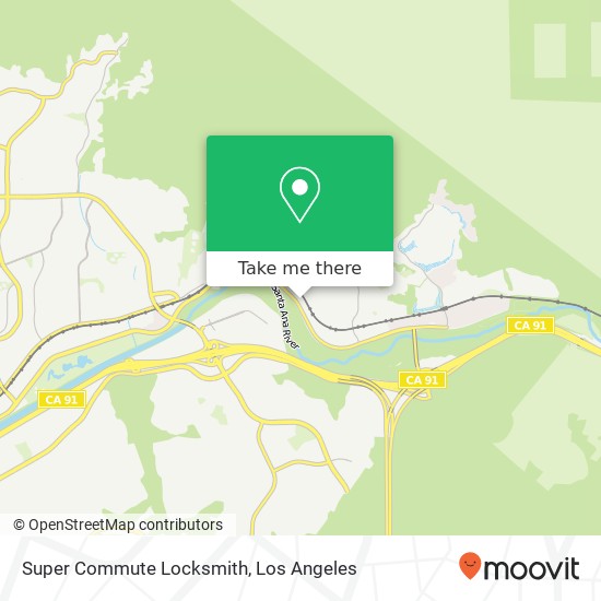 Mapa de Super Commute Locksmith