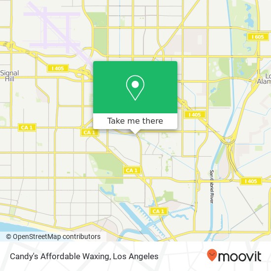 Candy's Affordable Waxing map