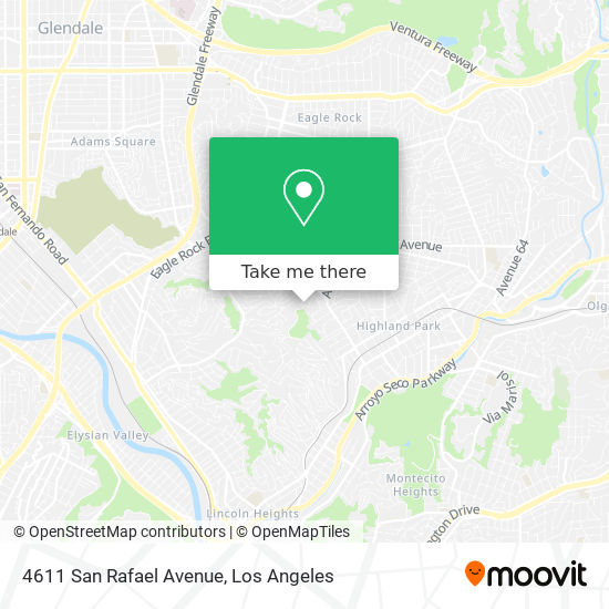 Mapa de 4611 San Rafael Avenue