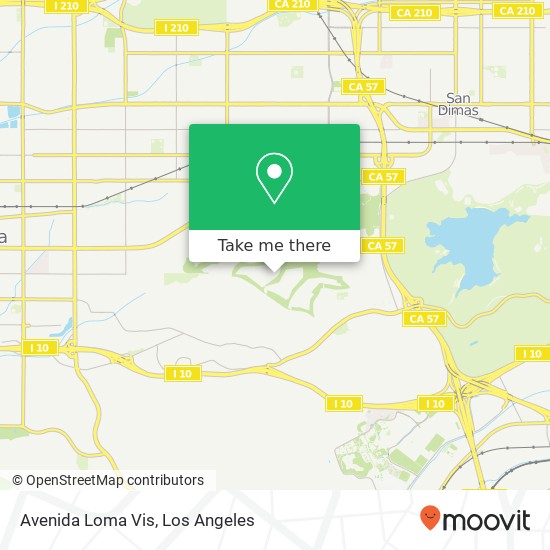 Avenida Loma Vis map