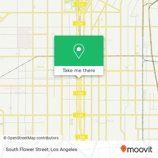 South Flower Street map