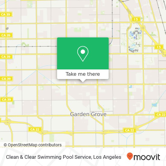 Clean & Clear Swimming Pool Service map