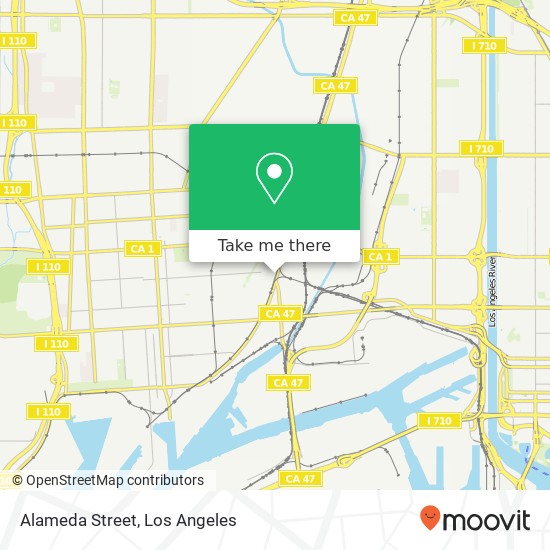 Alameda Street map