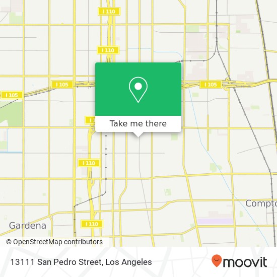 13111 San Pedro Street map