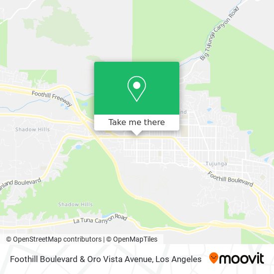 Mapa de Foothill Boulevard & Oro Vista Avenue