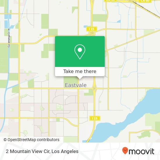 Mapa de 2 Mountain View Cir