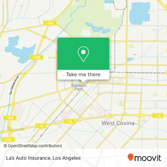 Mapa de La's Auto Insurance