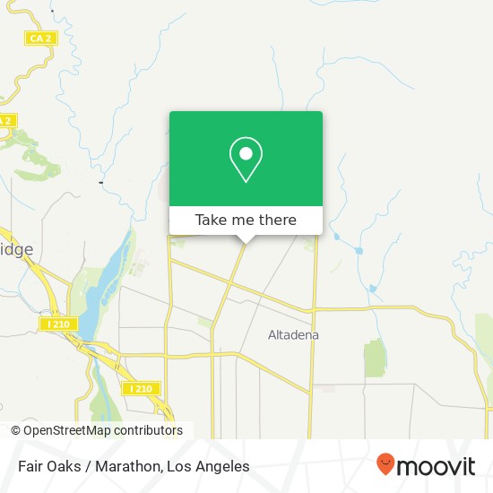 Mapa de Fair Oaks / Marathon