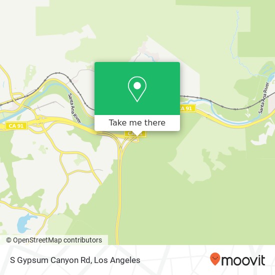S Gypsum Canyon Rd map