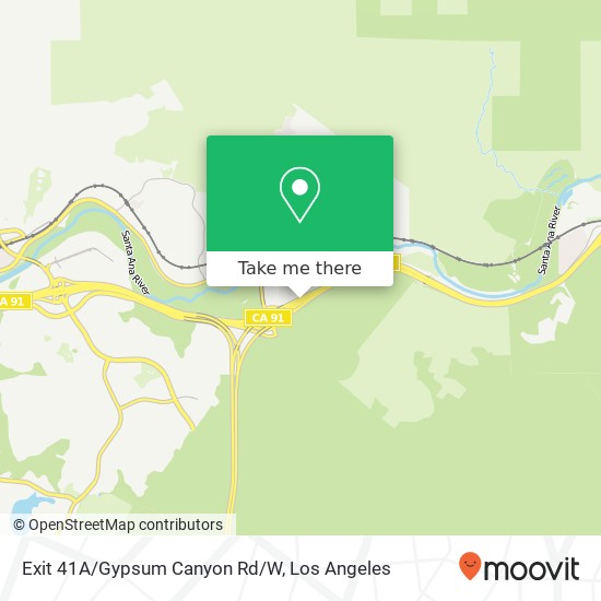 Exit 41A/Gypsum Canyon Rd/W map