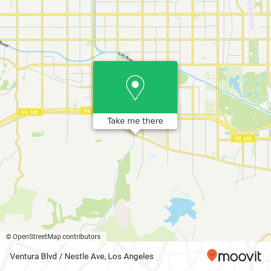 Mapa de Ventura Blvd / Nestle Ave