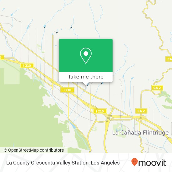 Mapa de La County Crescenta Valley Station