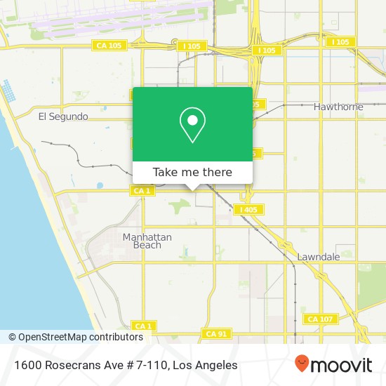 Mapa de 1600 Rosecrans Ave # 7-110