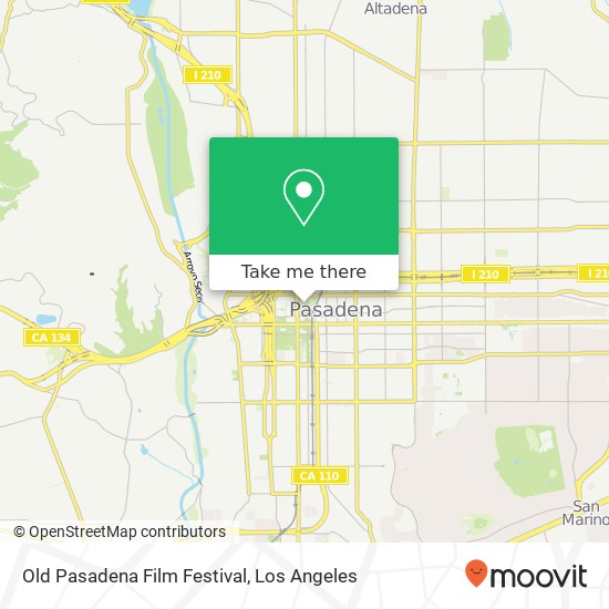 Old Pasadena Film Festival map