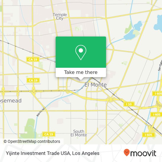 Yijinte Investment Trade USA map