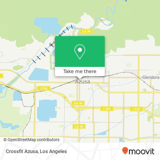 Crossfit Azusa map