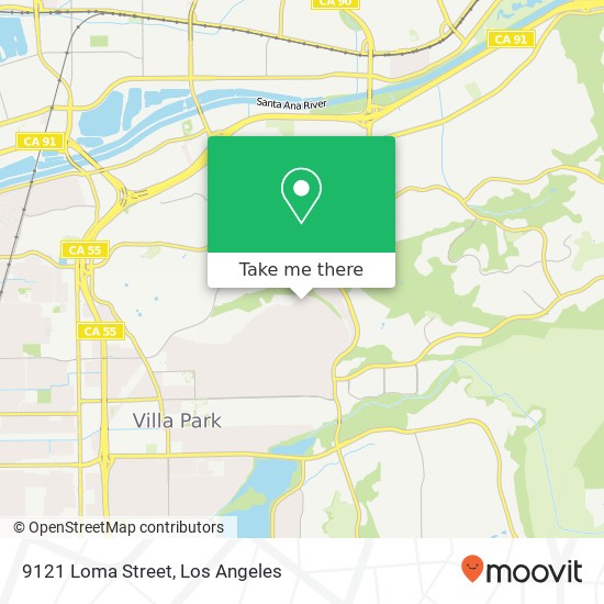 9121 Loma Street map